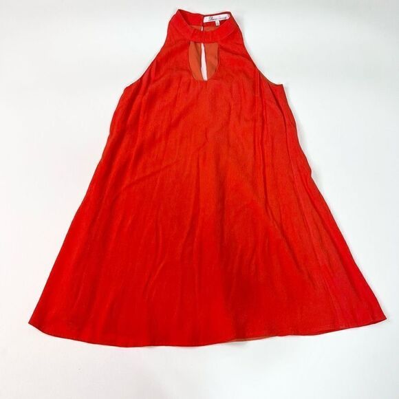 Lovers + Friends Dress Womens Small Mini Keyhole Neck Orange Sleeveless - Picture 1 of 6